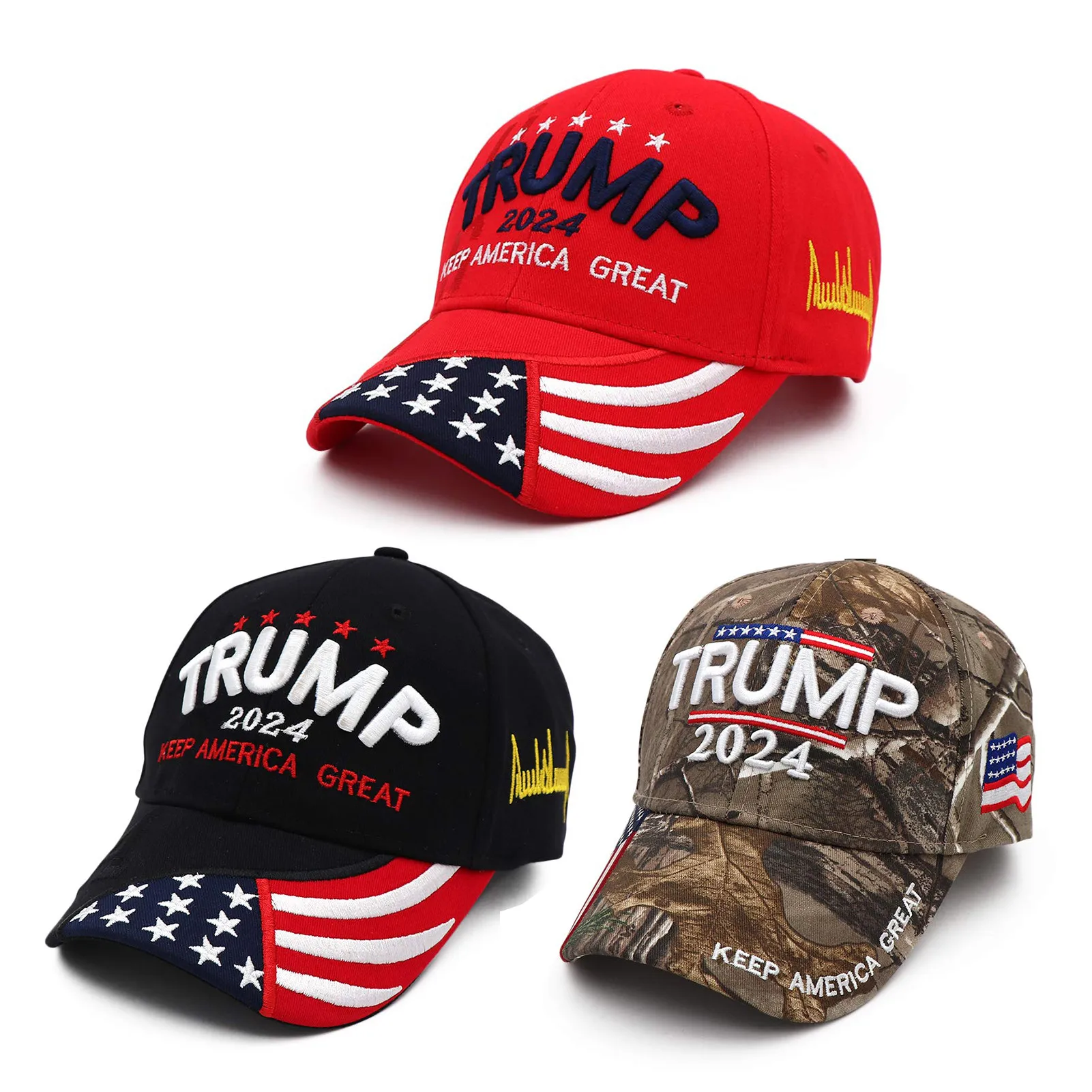 

U.S. 2024 Trump Presidential Election Cap Baseball Cap Adjustable Snaback Cotton Sports Hat