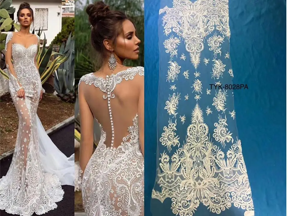 

Embroidery mesh tulle lace fabric star pattern African lace fabrics wholesale for wedding 5 yards/Lot