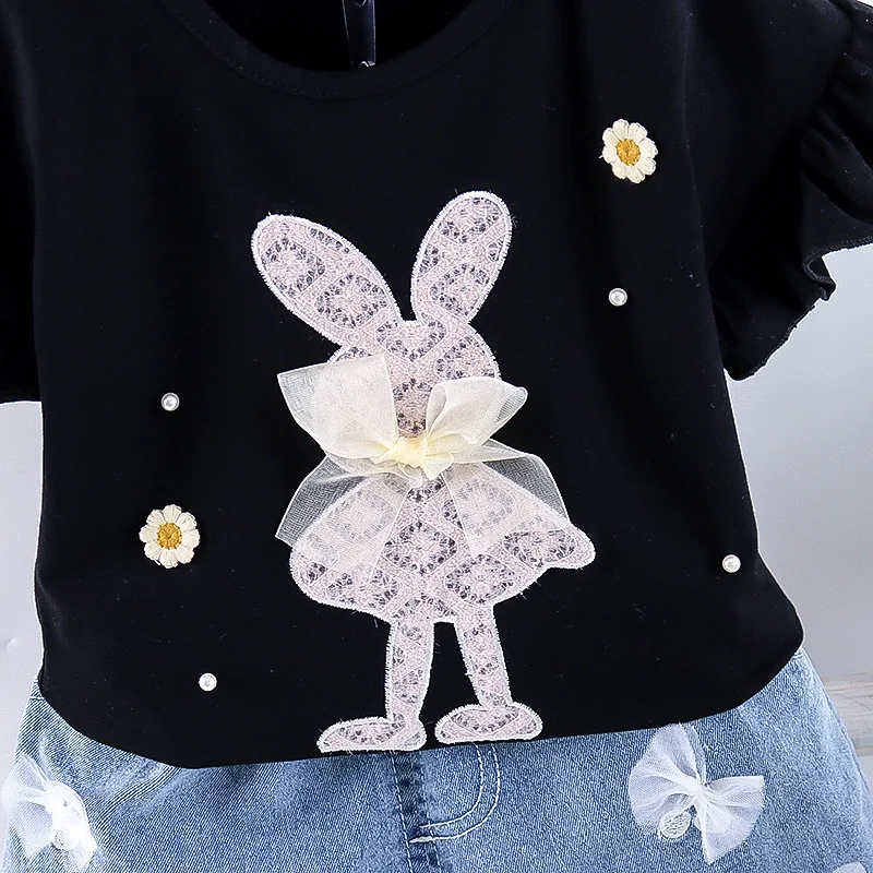 New Summer Fashion Baby Girl Clothes Suit Children Cute T-Shirt Shorts 2Pcs/Sets Toddler Casual Costume Outfits Kids Tracksuits