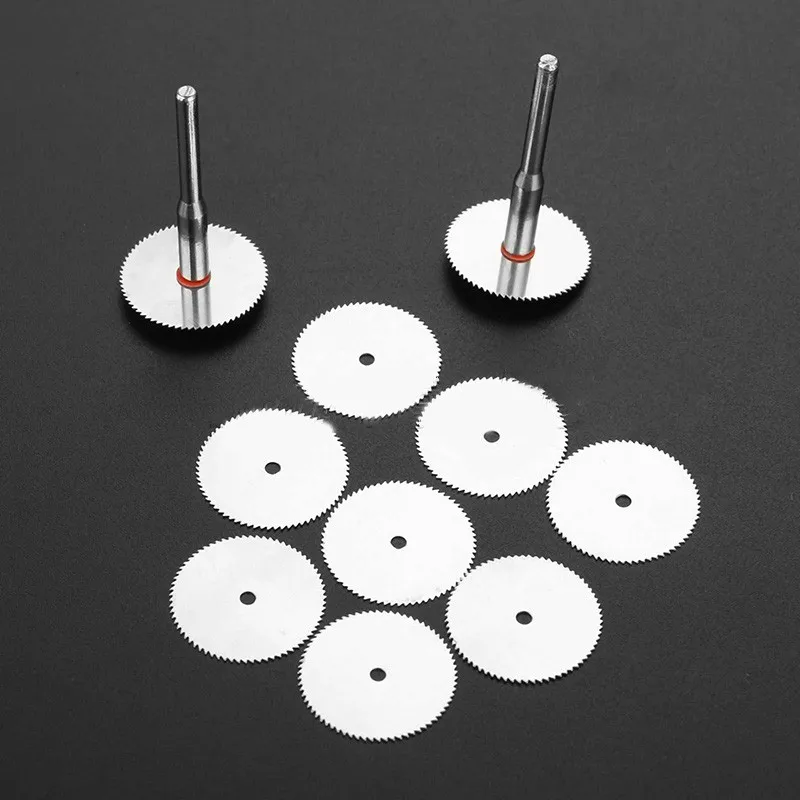 12Pcs/Set Mini Cutting Disc 16/18/25/32mm Circular Saw Blade Wood Plastic Aluminum Cutting Wheel For Dremel Rotary Tools