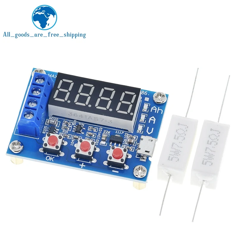 

ZB2L3 Battery Tester LED Digital Display 18650 Lithium Battery Power Supply Test Resistance Lead-acid Capacity Discharge Meter