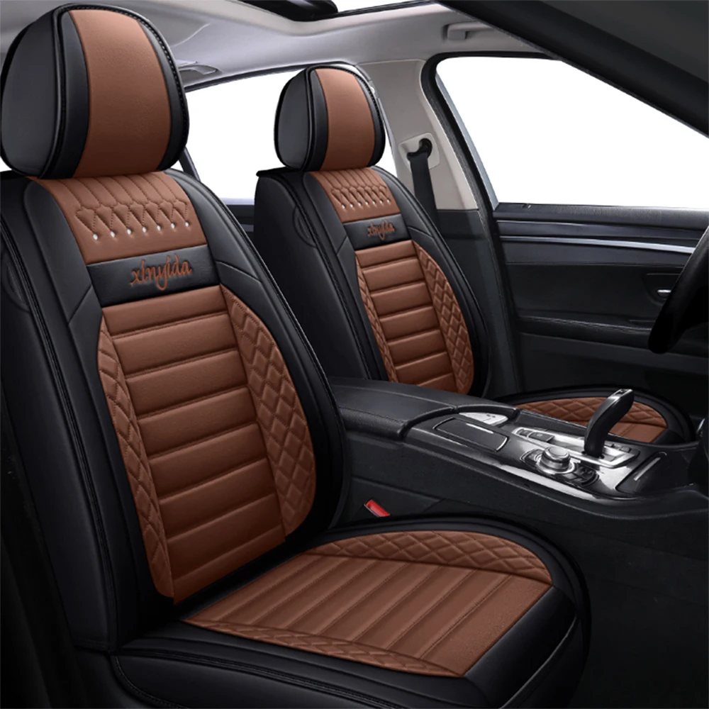 Leather Car Seat Covers for Mitsubishi Pajero 4 2 Sport Outlander xl asx Montero Accessories Lancer 9 10 Carisma Seat Protector