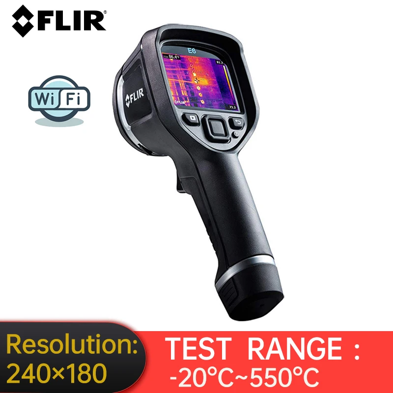 FLIR Thermal Imager E4 E5 E6 E8-XT Handheld 3 Inch Display with Extended Temperature Range MSX Image Enhancement Technology