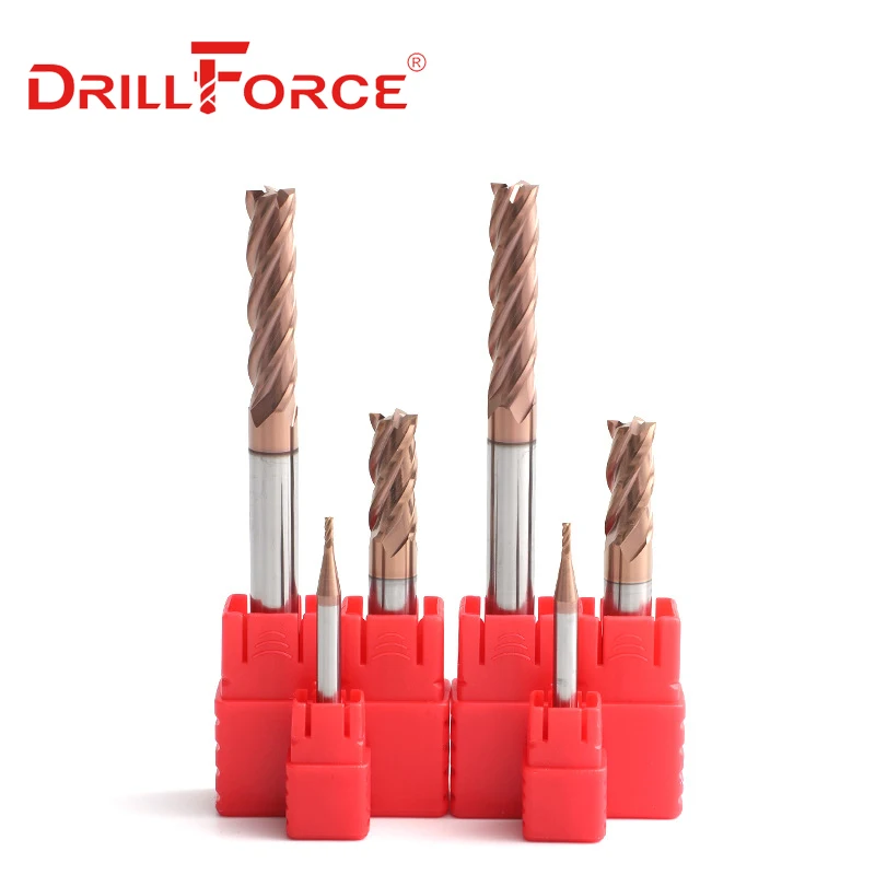 1PC 1mm-20mm HRC55 Solid Carbide 4 Flutes Flat End Mills Milling Cutter CNC Tools(1/1.5/2/2.5/3/4/5/6/8/9/10/12/14/16/18/20mm)