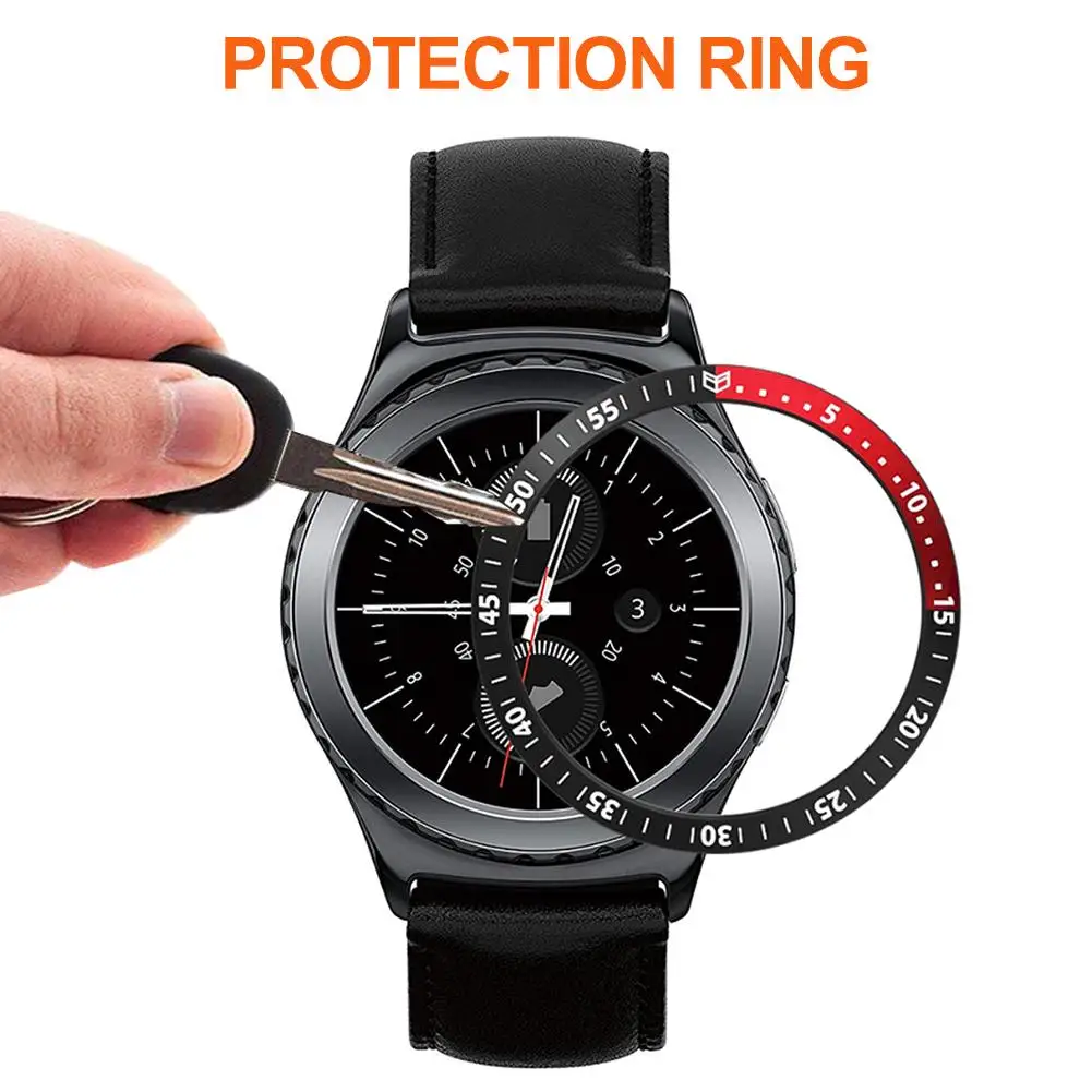 Anti-scratch Protection Ring For Samsung Gear S2 Classic Stainless Steel Bezel Smart Watch Protection Ring 40mm