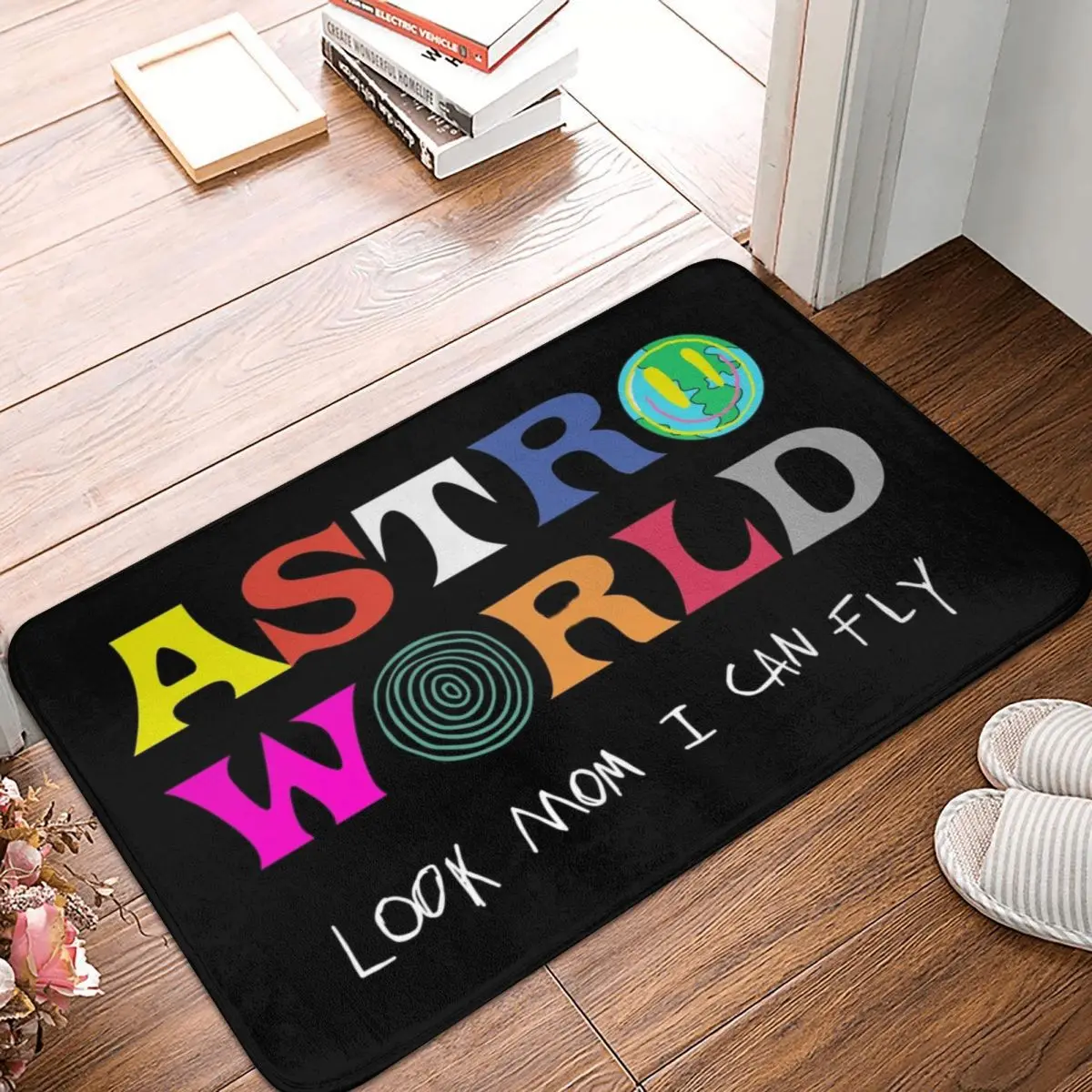 ASTROWORLD Look Mum I Can Fly Doormat Rug carpet Mat Footpad Polyester Anti-slip Entrance Kitchen Bedroom balcony toilet