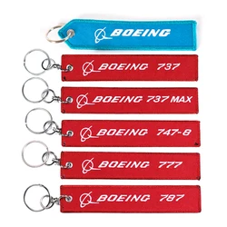 BOEING B-787 aircraft Embroider Travel Luggage Bag Tag Best Gift for Flight Crew Aviation Keychain