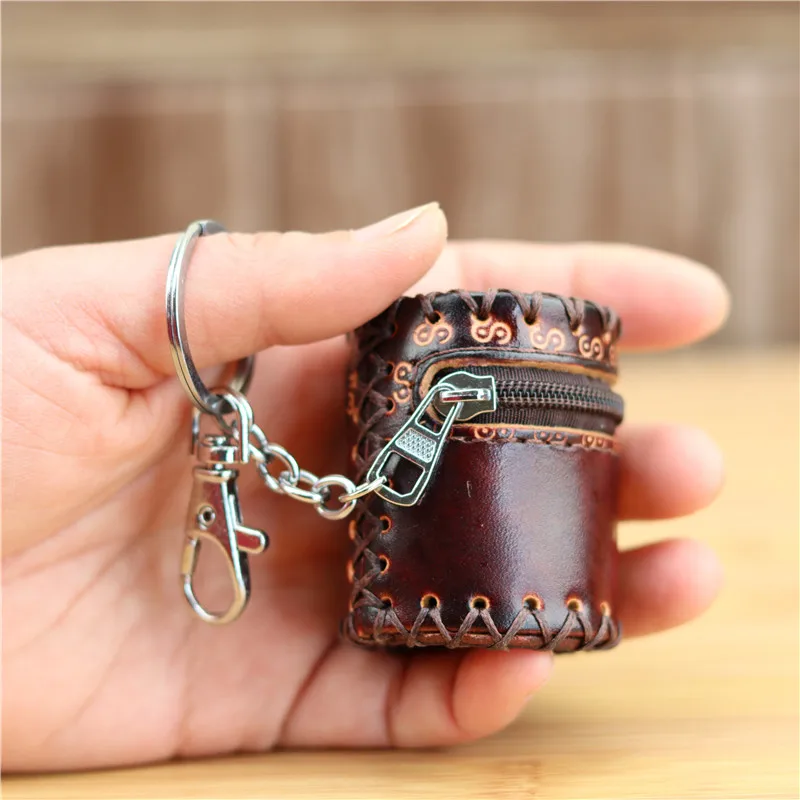 2020 new product creative small bucket bag pendant jewelry box storage box bluetooth headset mini bag seal u disk leather bag zi