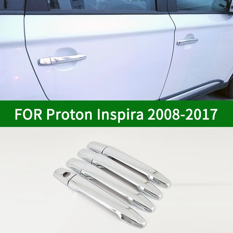 

Chrome silver car side Door Handle Covers Trims For Proton Inspira 2008-2017 2009 2010 2011 2012 2013 2014 2015 2016
