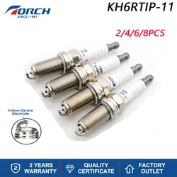 Candle for Candle ILFR6J-11K Spark Plug TORCH Iridium Platinum KH6RTIP-11 Denso 3433 Brisk P3 XP5325 Engines Components