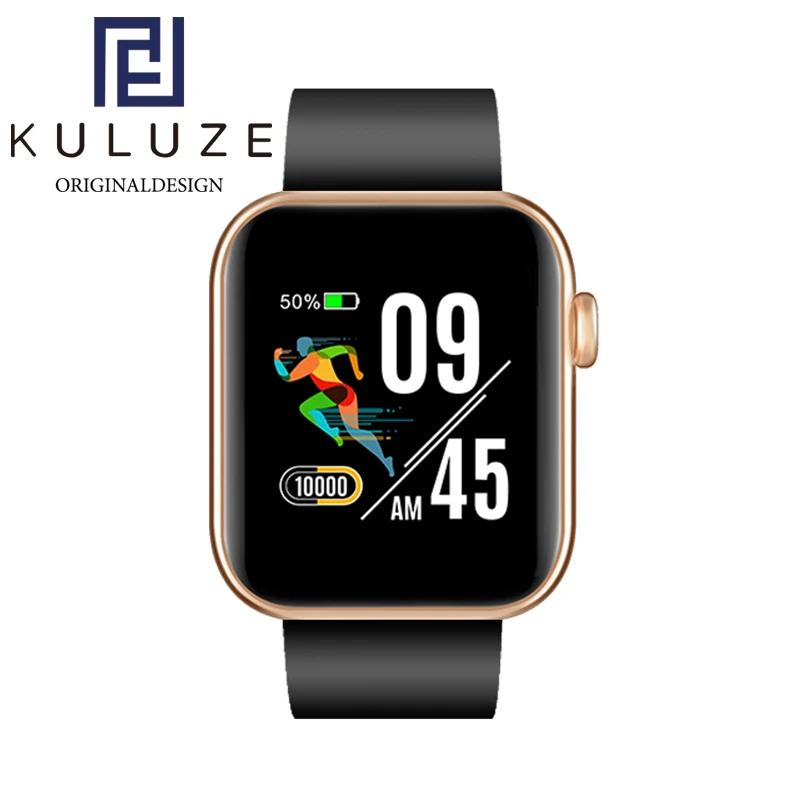 KULUZE Smartwatch Bluetooth Smart Watch for IOS Phone & Android Phone Support SMS Facebook Whatsapp Blood Oxygen Heart Rate IP68