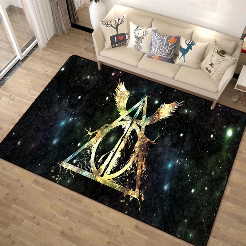 Fantasy Magic Collage Map Floor Rug Doormat Square Carpet Bedroom Kitchen Living Room Non-slip Mat Gifts