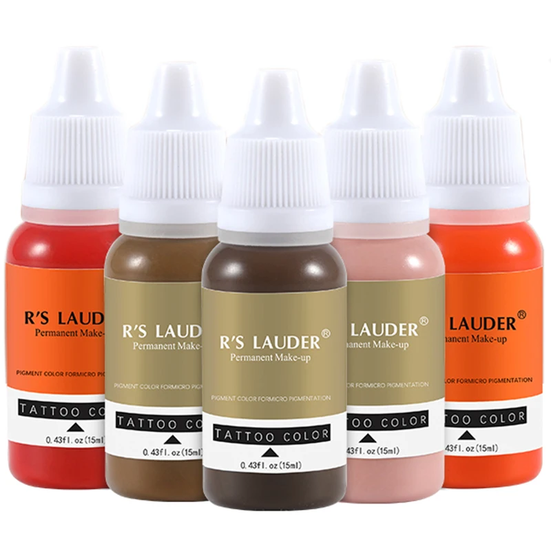 

15ml Tattoo Pigment Color Eyebrow Lip Eyeliner Tattoo Ink Emulsion Black Microblading Ink Permanent Makeup Microblading Supplies