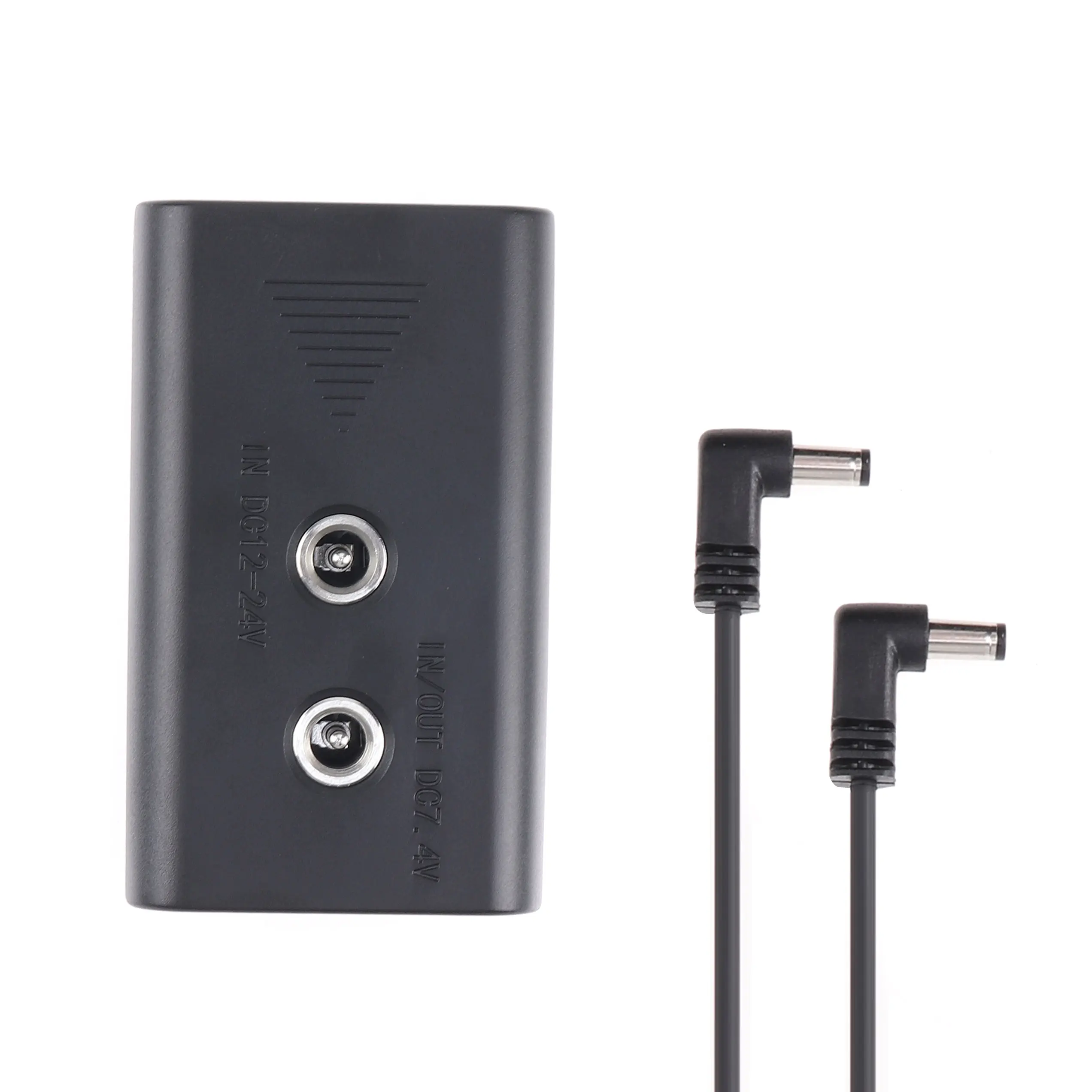 Fotga adaptor daya konektor DC ke NP-F baterai buatan pengganti NP-F960 /750/770/970 untuk kamera bidang LED