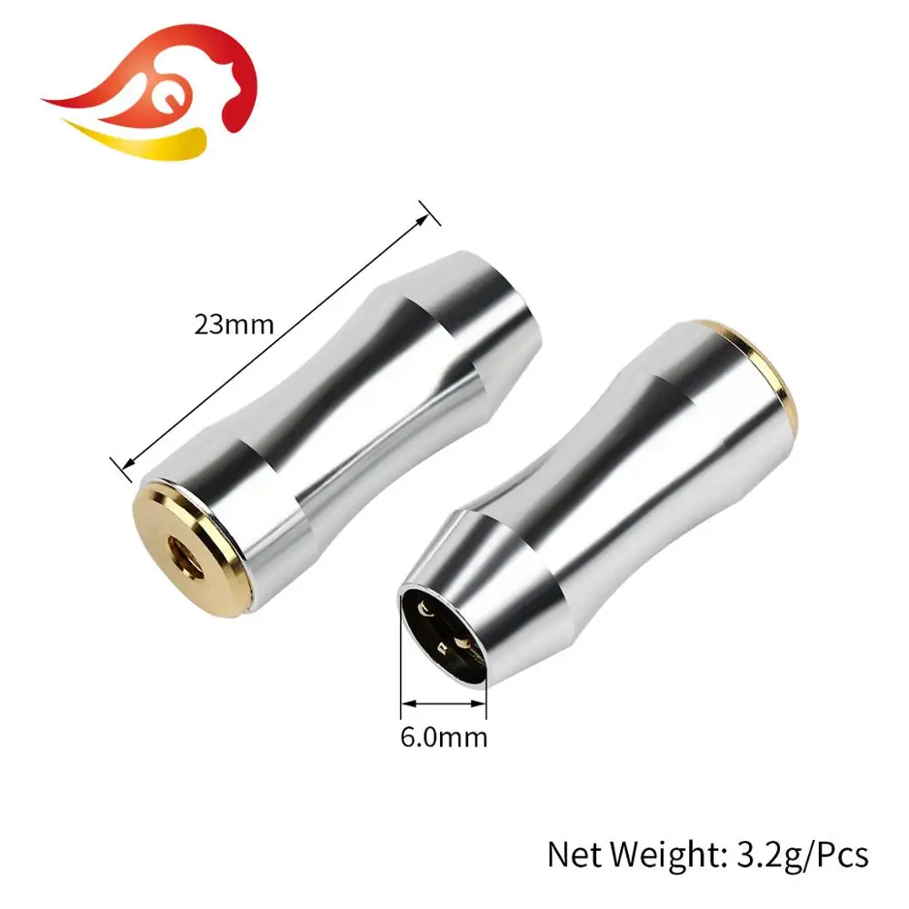 QYFANG 2.5mm Headphone Female Audio Jack 3 Contact HiFi Earphone Plug Metal Adapter Bright Aluminum Alloy Shell Wire Connector