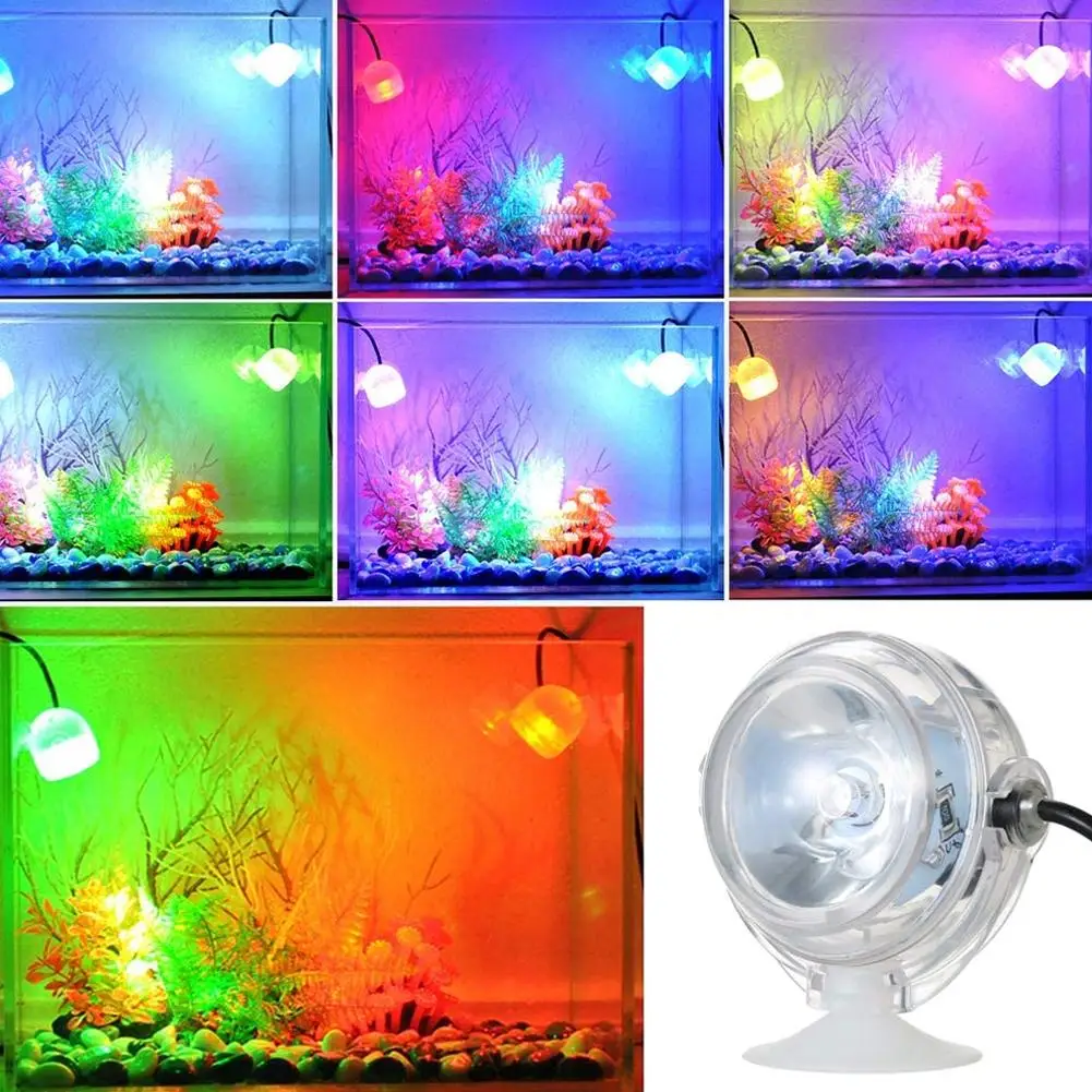 Color Submersible Light Remote Controll Underwater Lamp Usb Fish Tank Diving Light Outdoor Garden Pool Fountains Aquariums Decor