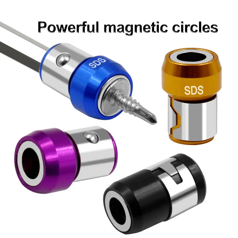 4pcs/2pcs Alloy Electric Magnetic Ring Screwdriver Bits Anti-Corrosion Strong Magnetizer Phillips drill bit Magnetic Ring