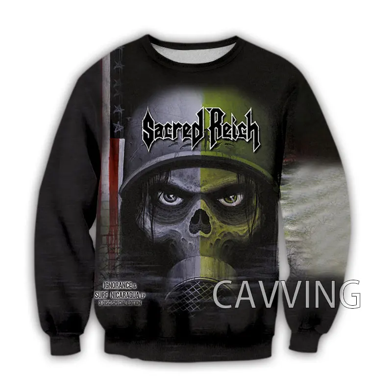 

New Fashion Women/Men's 3D Print Sacred Reich Band Crewneck Sweatshirts Harajuku Styles Tops Long Sleeve Sweatshirts