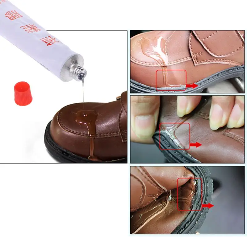 10ml Super Adhesive Repair Glue For Shoe Leather Rubber Canvas Tube Strong Bond K9FA