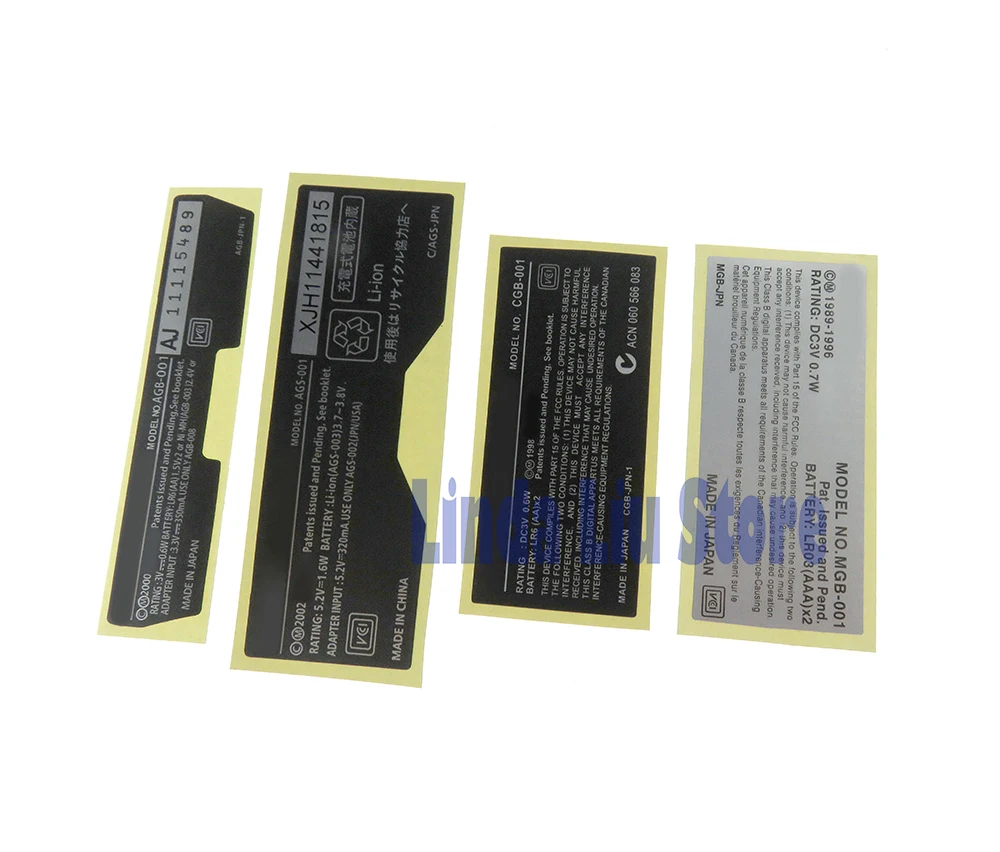 200 PCS ใหม่ป้ายกลับสติกเกอร์สําหรับ Gameboy ADVANCE/ SP/ สีสําหรับ GBA/ GBA SP/ GBC/GBP เกมคอนโซล