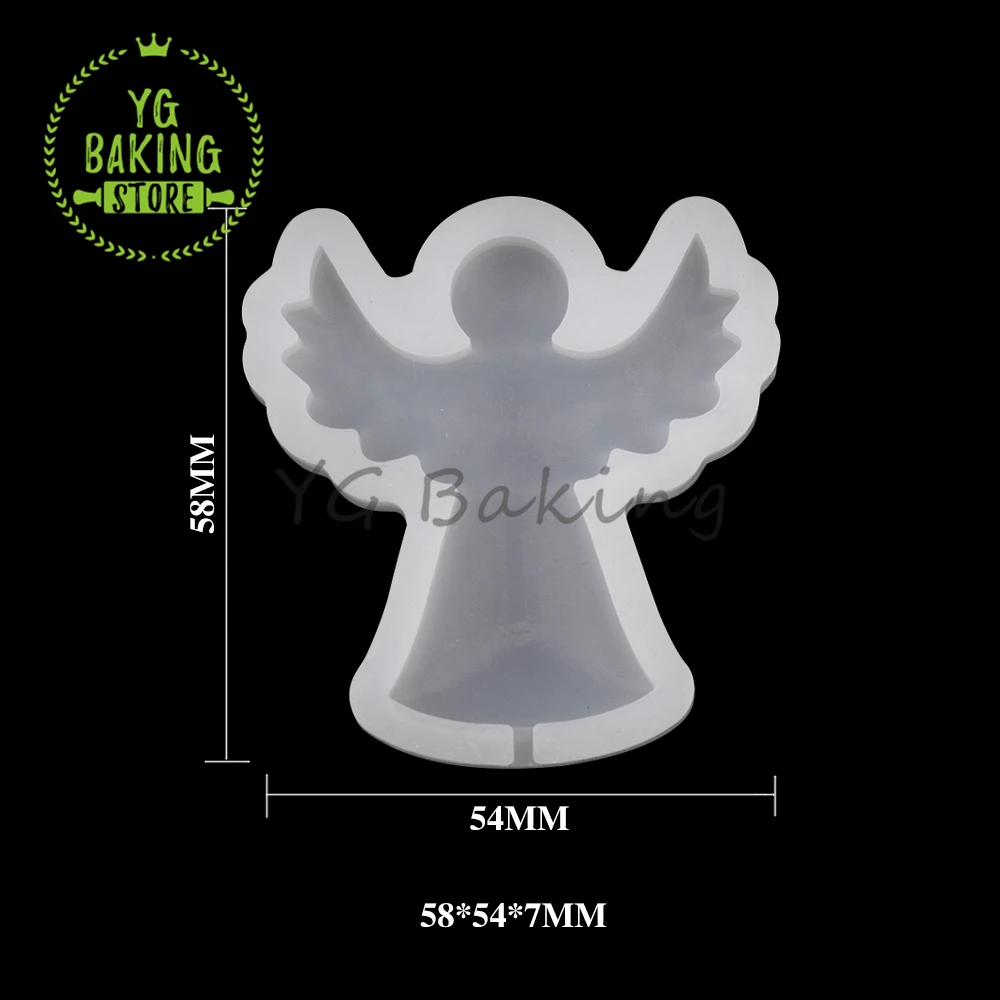 New Arrival Angel Design Epoxy Resin Silicone Mold Chocolate Lollipop Cake Mould Cake Decorating Tool Kitchen Accessories