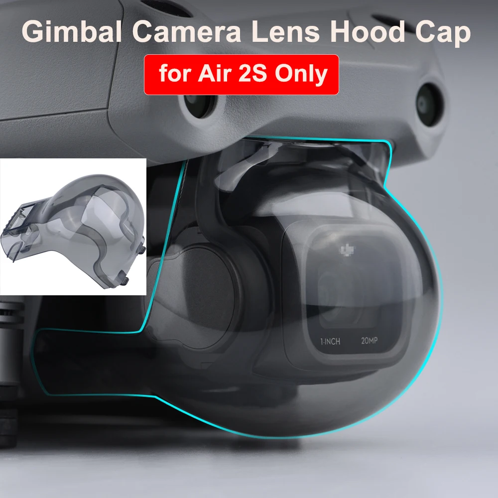 for DJI Air 2S Lens Cap Drone Camera Gimbal Lens Hood Cap Protector Dust-proof Cover Transport Holder Stabilizer Accessories