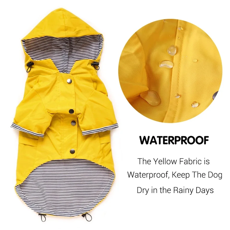 Abrigo impermeable de alta calidad para perros pequeños, medianos y grandes, chaqueta impermeable para perros, sudaderas deportivas para mascotas