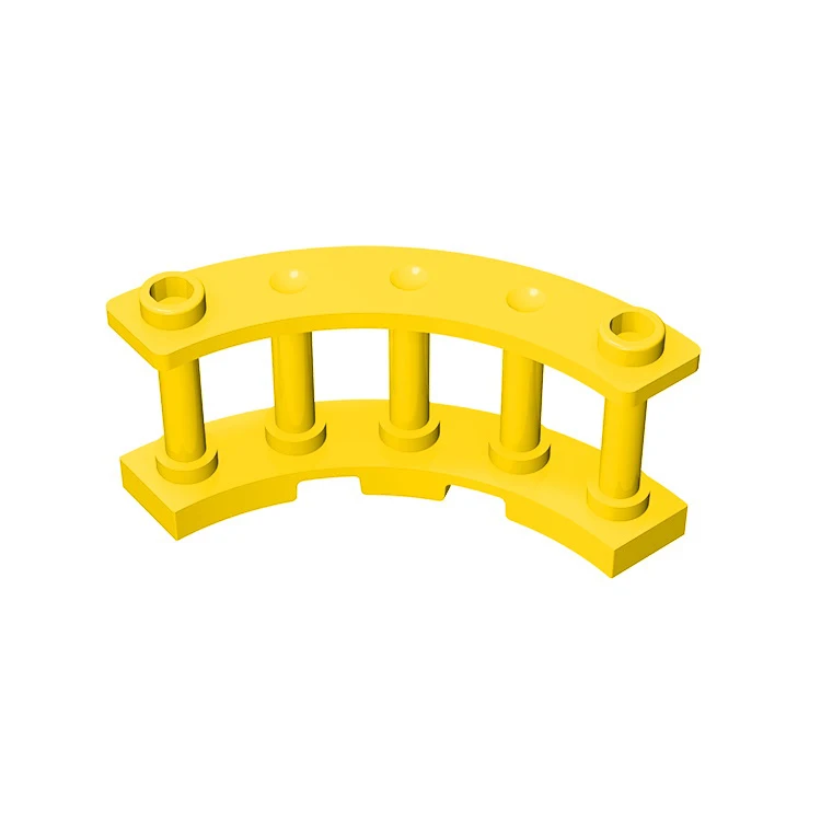 10Pcs MOC Parts 30056 Fence 4 x 4 x 2 Quarter Round Spindled with 2 Studs Compatible Brick DIY Building Block Particle Kid Toy