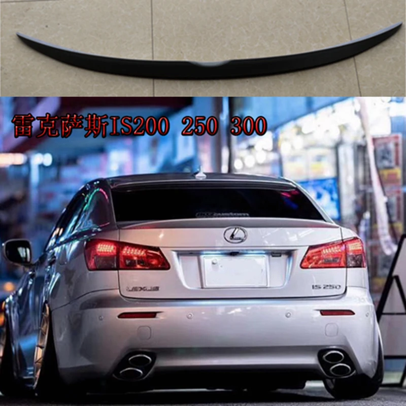 Auto Part Carbon Fiber Rear Spoiler Tail Trunk Boot Wing Cover Car Accessories For Lexus IS IS250 IS300 IS350 2007-2013 y style