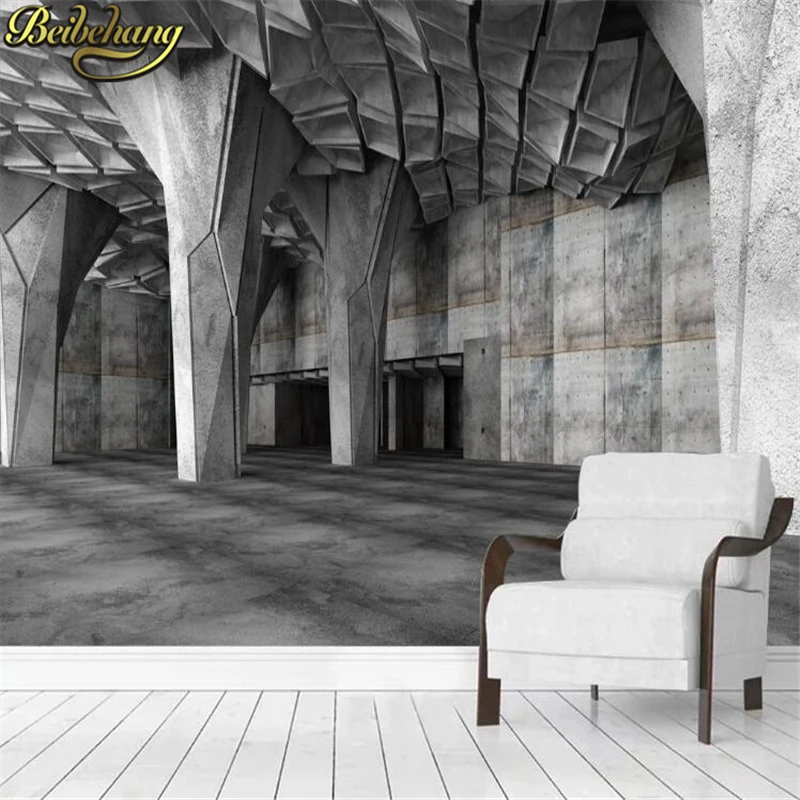 

beibehang Modern papel de parede 3D wall mural photo wall paper home decor Cement board shaped building backgrou mural wallpaper