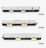 2pcs Stainless Steel Sliding Door Plastic Steel Window Pulley Aluminum Alloy Roller Muted Nylon Wheel Household Hardware Part 3