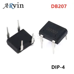 10pcs/Lot Diode Bridge Retifica DB207 DIP-4 DB207S DIP4 2A 1000V Power Diode Rectifier 1000V Electronic Components