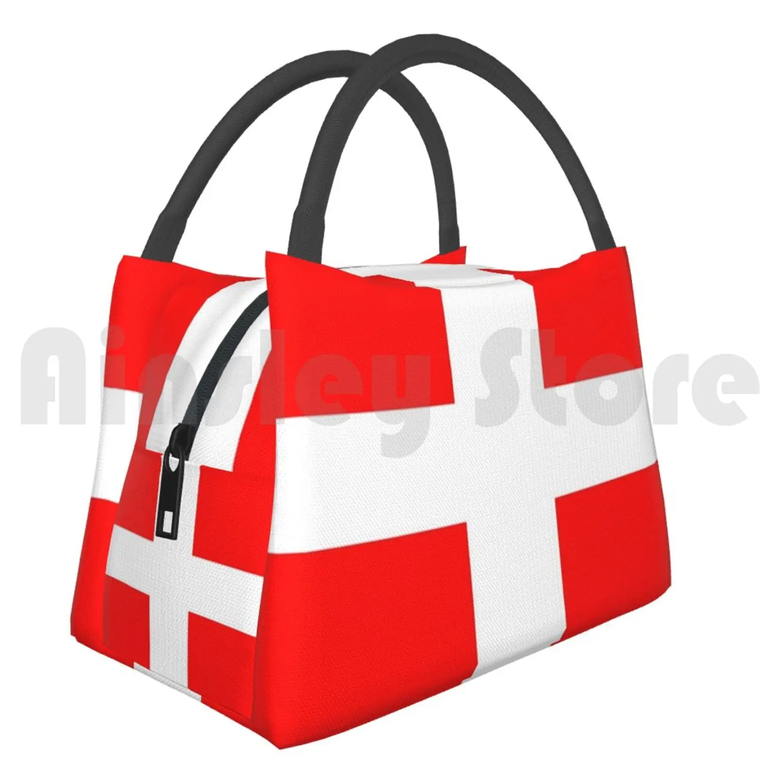 

Portable Insulation Bag Savoie Flag Savoie France Savoy Savoia People Flag Ethnic Symbol Region Cross