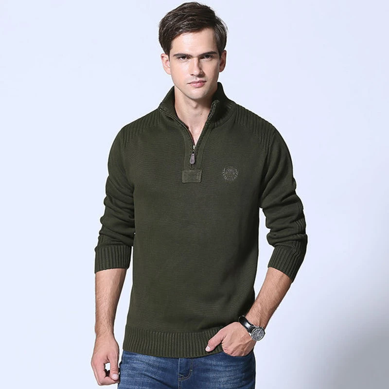 Men Long Sleeve T-shirt Elastic Force Stand Lead Knitting Sweater Outdoor Trekking Camping Climbing Male Leisure Sports Shirts