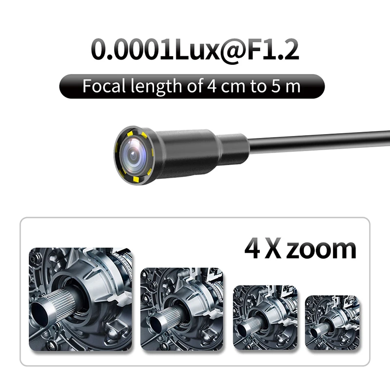 Waterproof IP68 Sewer Endoscope 1080P 24mm Fishing Endoscope With 5/7 inch Lcd Screen Industrial Endoscope