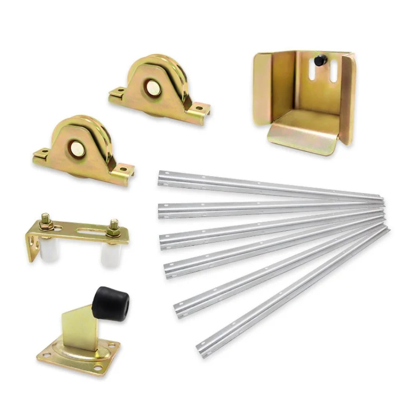 Sliding Door Kit 2021 New Design Rail Roller Gate Hardware Kit Accessories