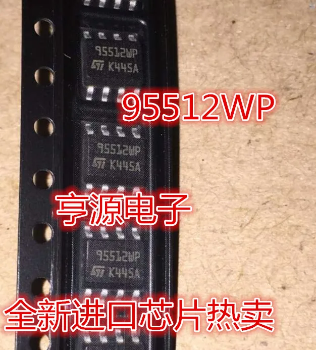 10pieces M95512-WMN6TP 95512WP  SOP-8 512KBIT SPI