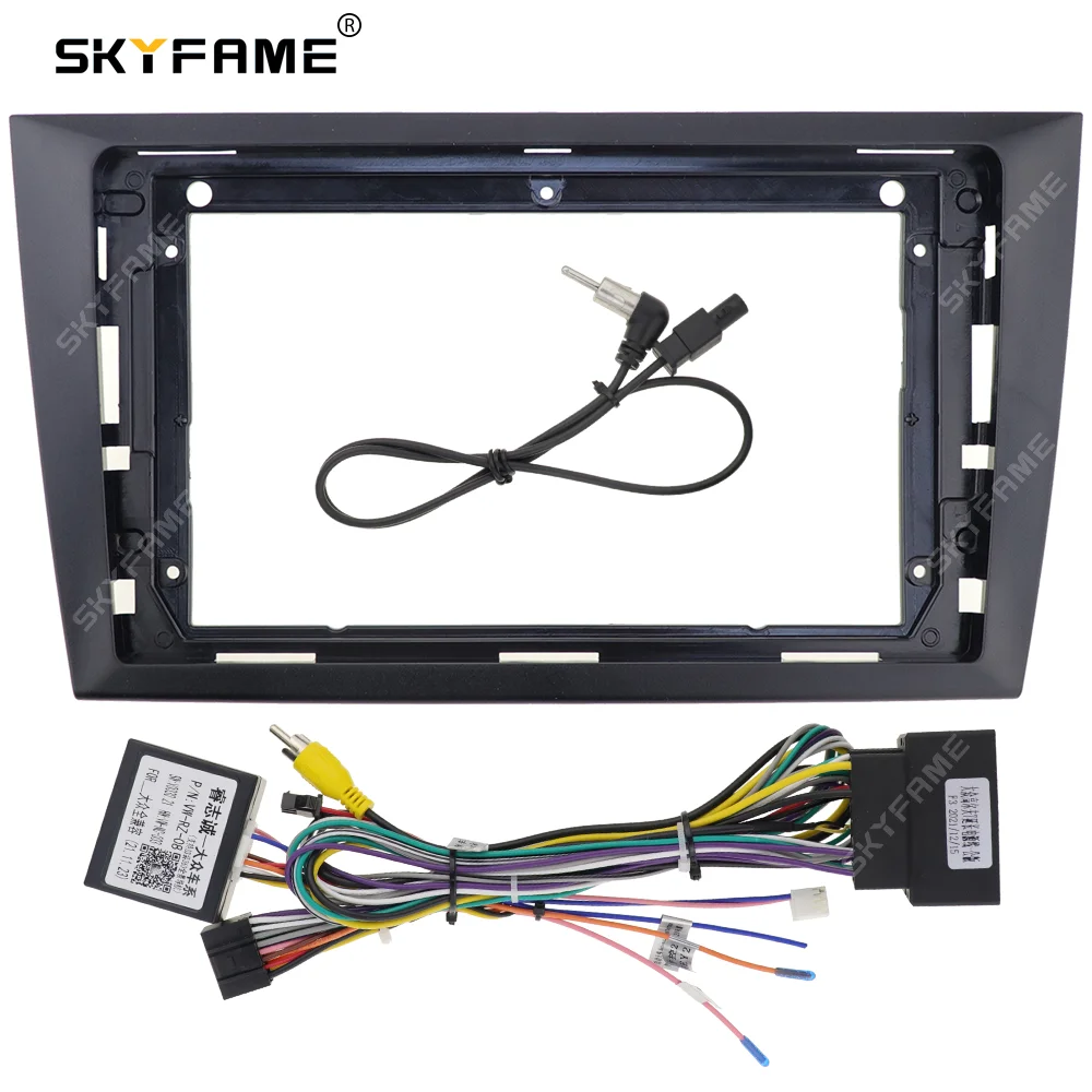 SKYFAME Car Frame Fascia Adapter Canbus Box Decoder Android Radio Dash Fitting Panel Kit For Volkswagen Golf 6