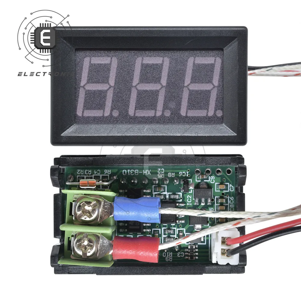 XH-B310 termometr cyfrowy LED 12V termometr typu K M6 temperatura termopary Tester