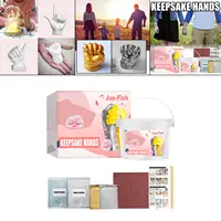 3D Hand Foot Print Mold, DIY Statue Molding, Baby Handprint Footprint Mold Birthday Keepsake Making Tools Kit 5
