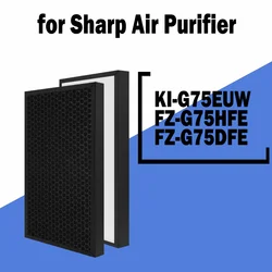 FZ-G75HFE FZ-G75DFE H13 Hepa Activated Carbon Filter for Sharp Cleaner KI-G75EUW