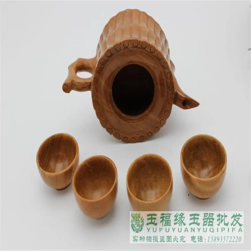 Chinese Kung Fu Tea With Natural Medical Stone Teapot And Tea Cup A Set