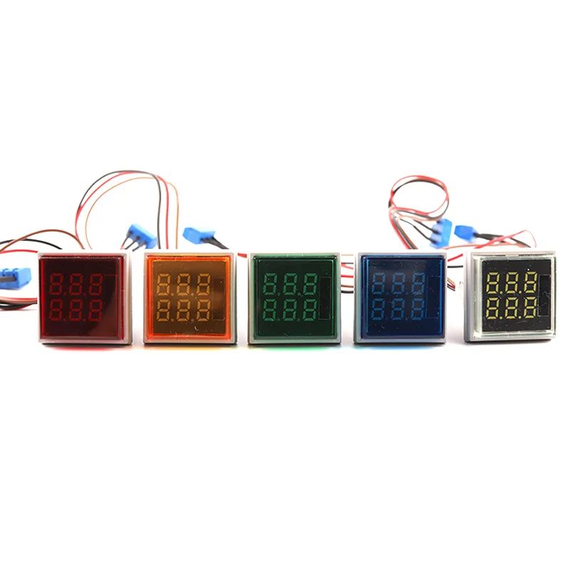 

22MM Led Round Square Digital Counter Meter 6 Digit Mini Electronic Signal Totalizer Panel 0-999999 AC 220V-380V