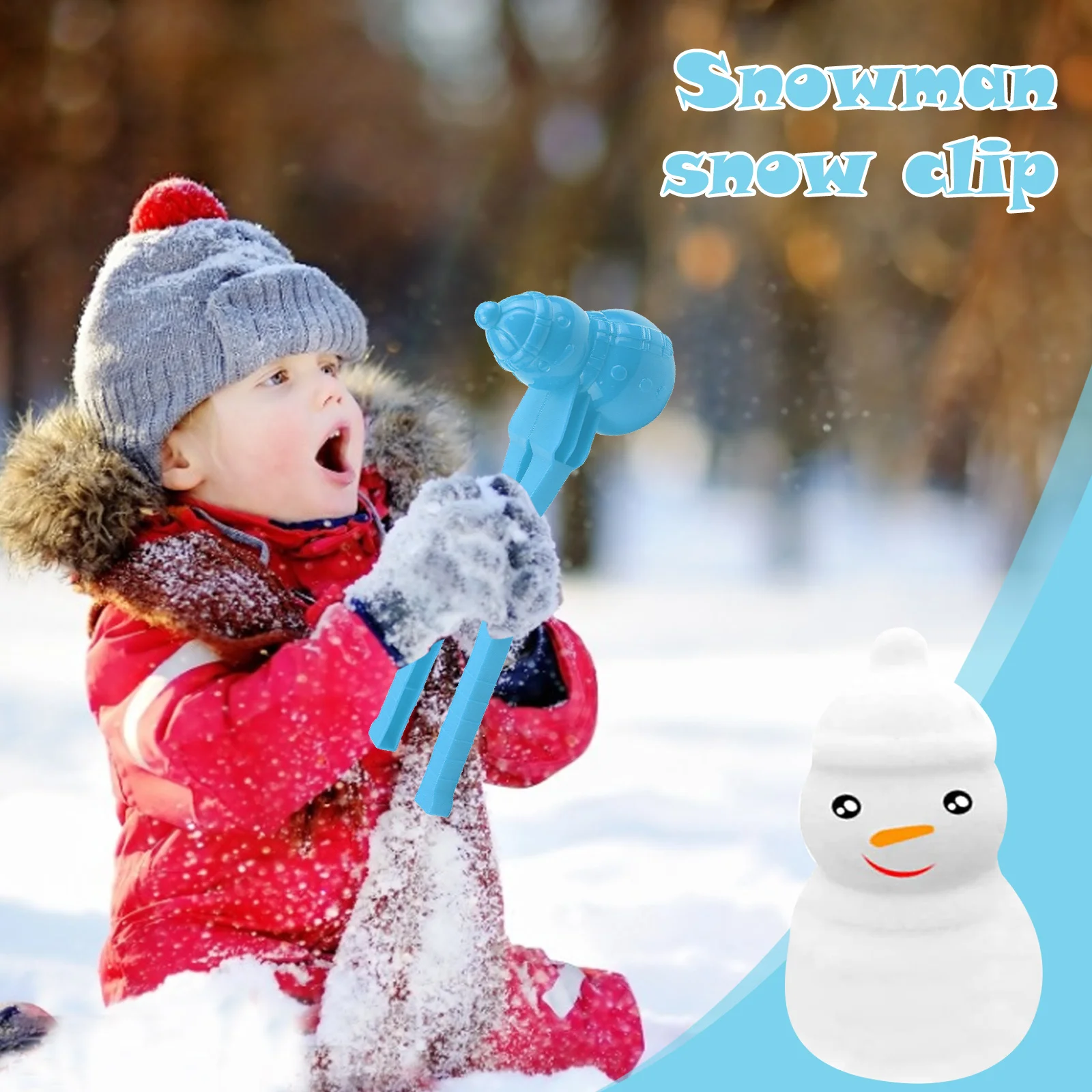 1pc Duck Dinosaur Shape Snowball Clip Snow Clay Ball Maker Creative Snowballs Mold Snow Shovel for Kids Outdoor Sports Toys