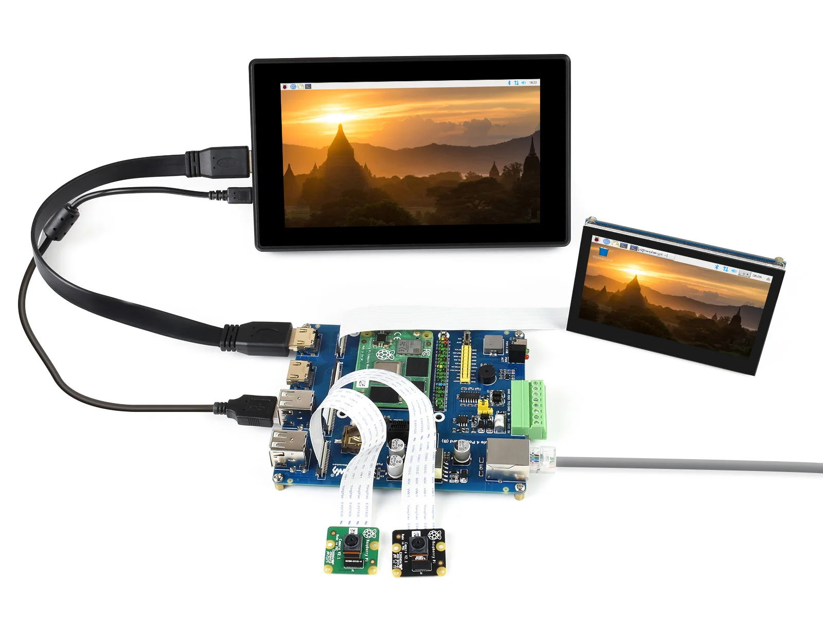 Raspberry Pi Compute Module 4 IO Board con función PoE (tipo B), para todas las variantes de CM4