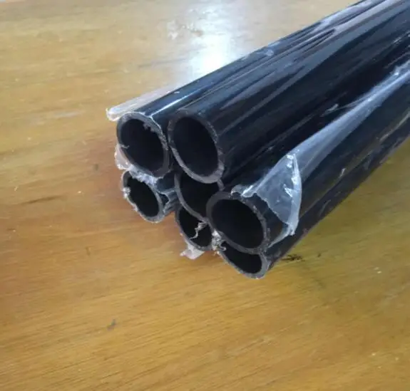 1pcs 24mm ID acrylic pipe 30mm OD black color round tube plexiglass PMMA material through pipe 300mm length