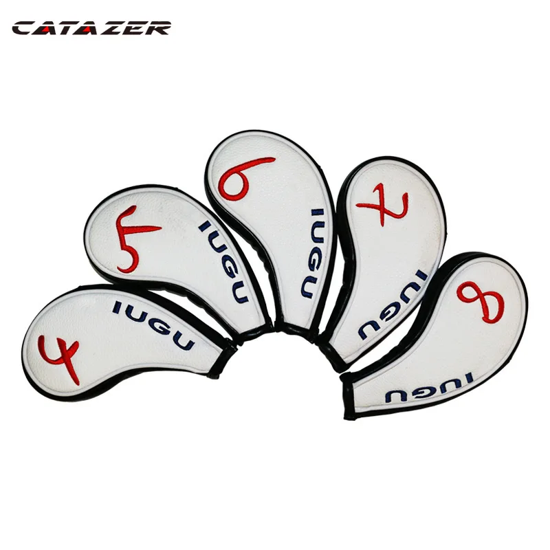 

Catazer Factory Custom 6pcs White Golf Irons Set Golf Iron Cap Set Golf Supplies