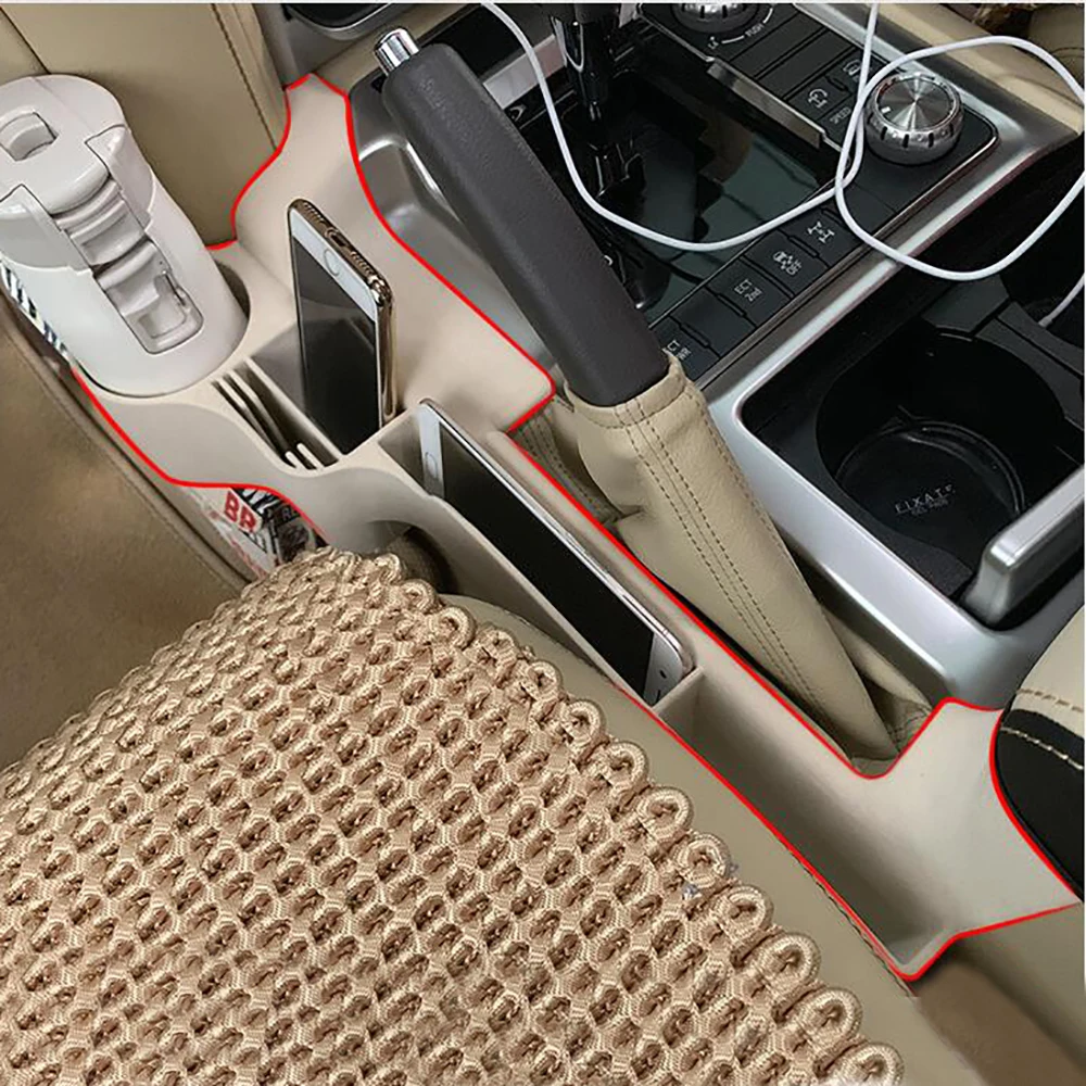 2016 2017 2018 2019 2020 For Toyota Land Cruiser 200 FJ200 Car Interior Sear Crevie Storage Box Organizer Cup holder Brakest