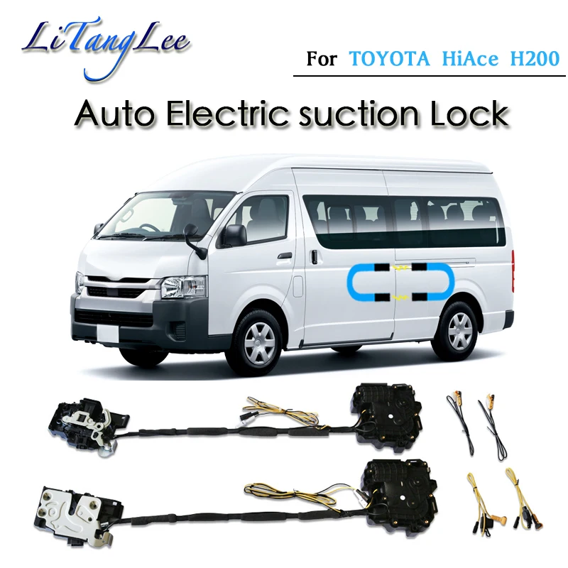 

For TOYOTA HiAce H200 Commuter RegiusAce Ventury Car Soft Close Door Latch Pass Lock Actuator Auto Electric Absorption Suction