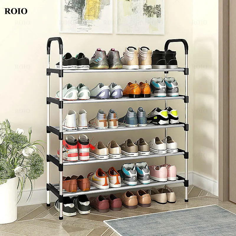 NEW Simple Shoe Rack Handrial Sturdy Removable Hallway Shoe Rack Space-saving Organizer Stand Holder Home Furniture Shoe Cabinet